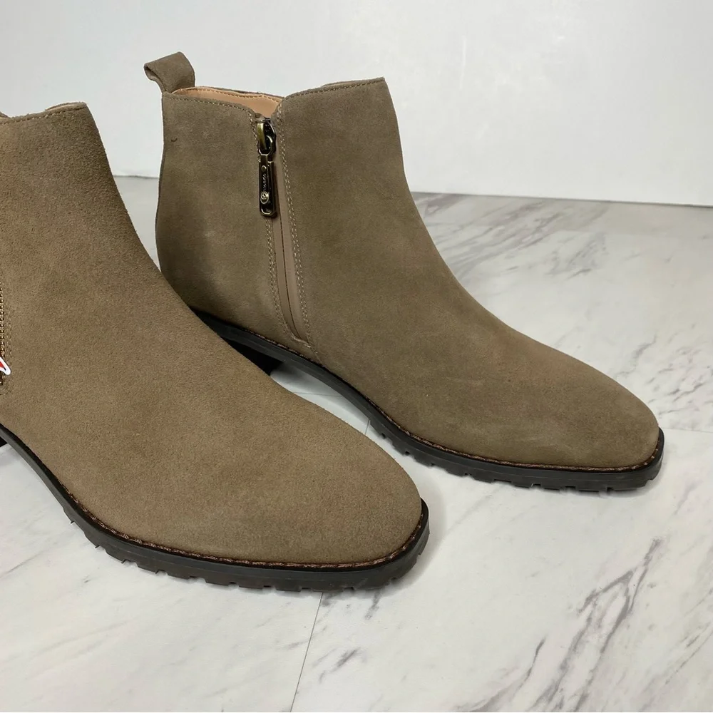 New! Blondo Samara Gray Tan Suede Bootie 9M